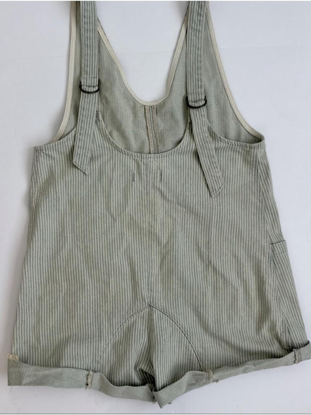 We the Free Striped Overalls Romper - Picture 3 of 5